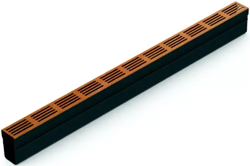 ACO Slimline 100 cm + CorTen designrooster