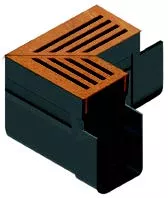 ACO Slimline hoekstuk + CorTen designrooster