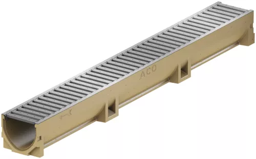 Euroline goot +verzinkt stalen sleufrooster 100cm