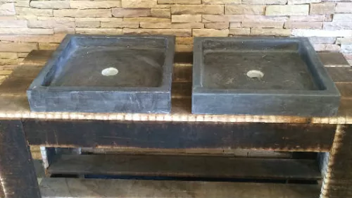 Stones4u Hardsteen wasbak vierkant (759101)