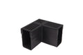 Star Drain 65/100 Hoekstuk - Premium Zwart (Aluminium)