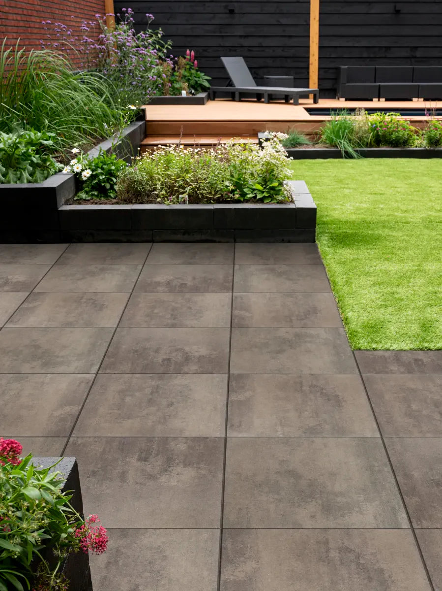 Serenio Midden grijs nuance 60x60x4cm