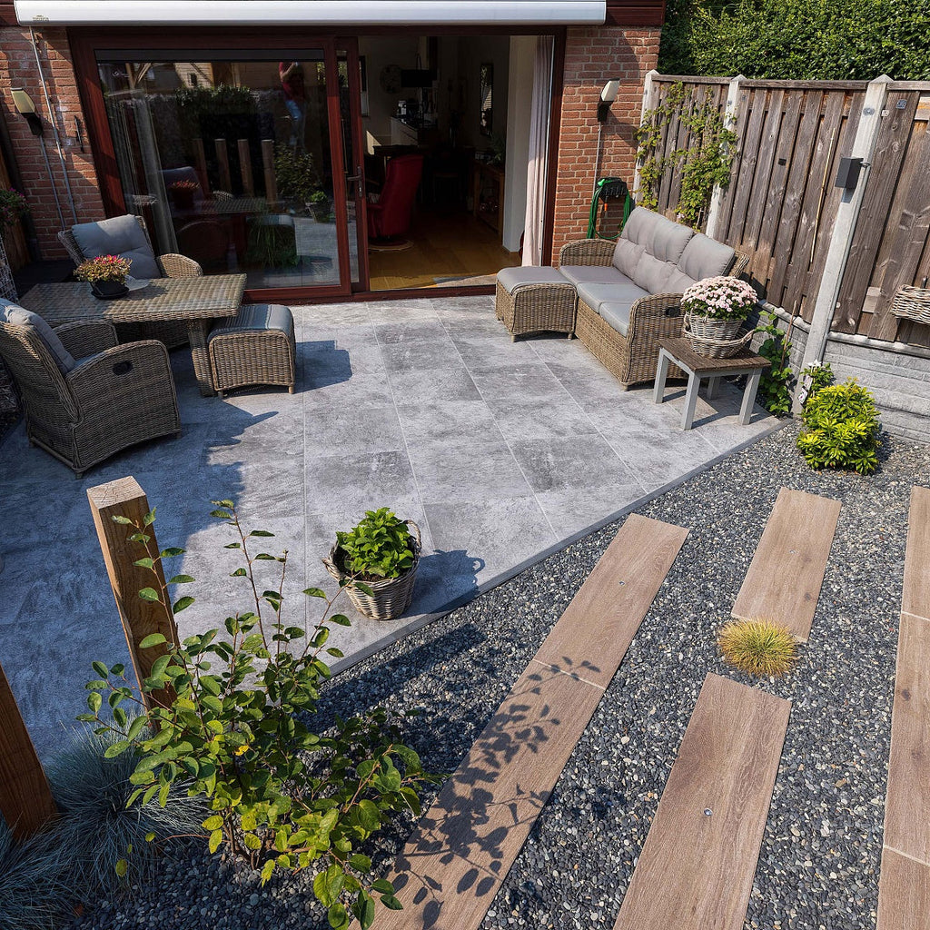 mbi geoproarte tuin met wood yellow oak en tundra artic 15