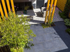 mbi woonkamer tuin geoceramica concreet flower decorate flow black elburg 8