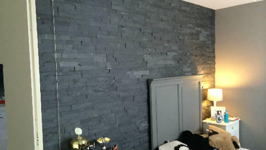 natuursteenstrips black slate