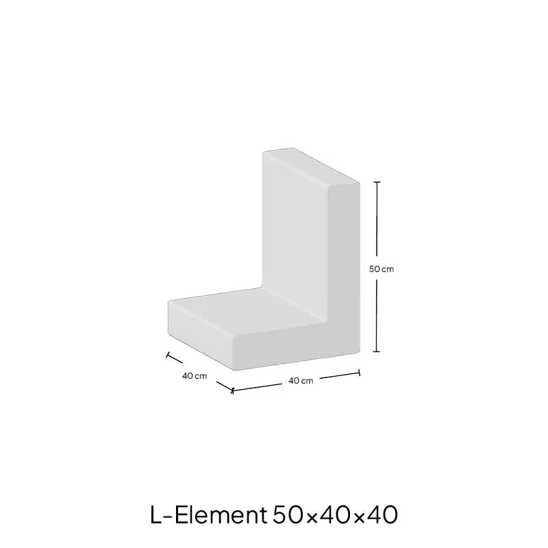 L-Element 50x40x40 Antraciet