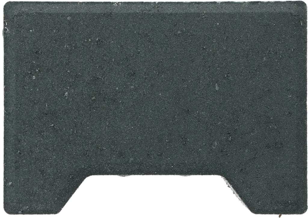 Ecotop Base Randsteen 20x13,4/11,5x8 normaal facet antraciet KOMO PL2