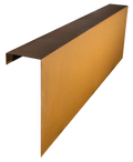 Overzetprofiel Muurblok Recht 150x45x12,8cm Corten