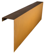 Overzetprofiel Muurblok Recht 150x45x12,8cm Corten