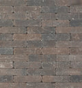 Trommelsteen 20x5x7 bruin/zwart genuanceerd