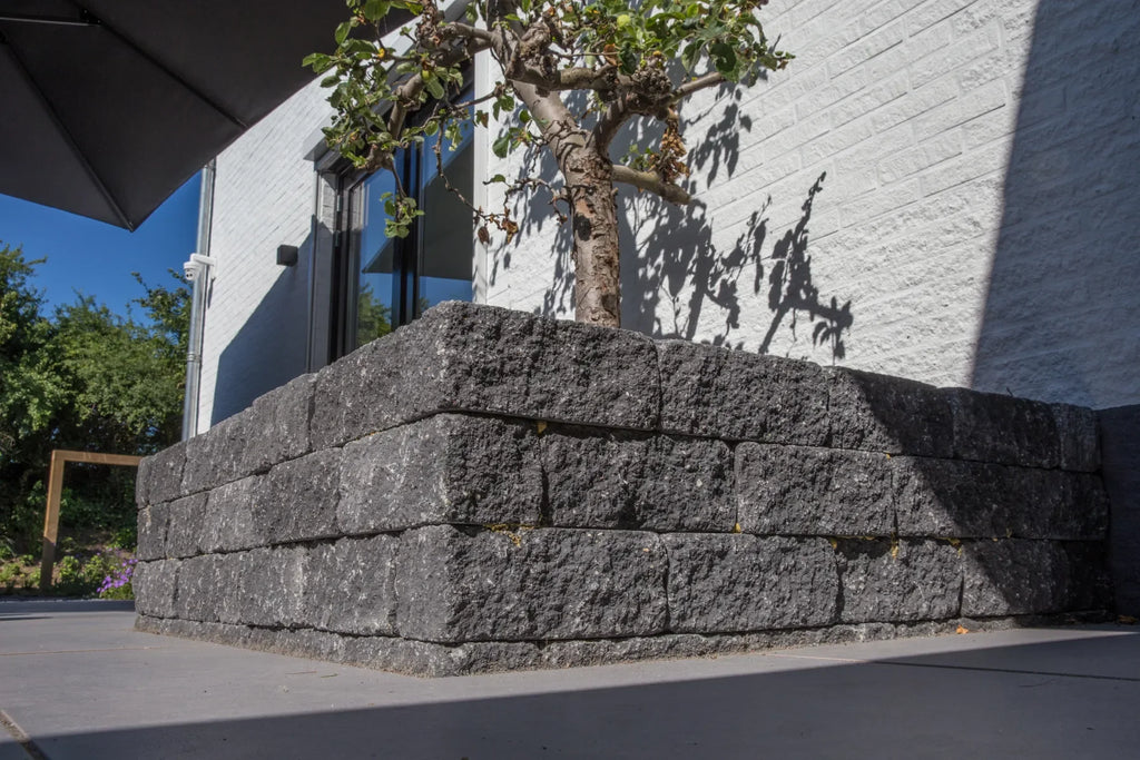 Wallblock Tumble 12x12x30 Antraciet