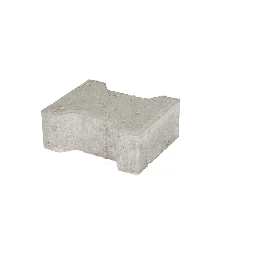 Basicstone H-verbandsteen 20x16,4/11,7x8 normaal facet grijs KOMO PL2