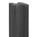 Beton-sleufpaal Zaan 10x10x275 antraciet Vlakke kop eind