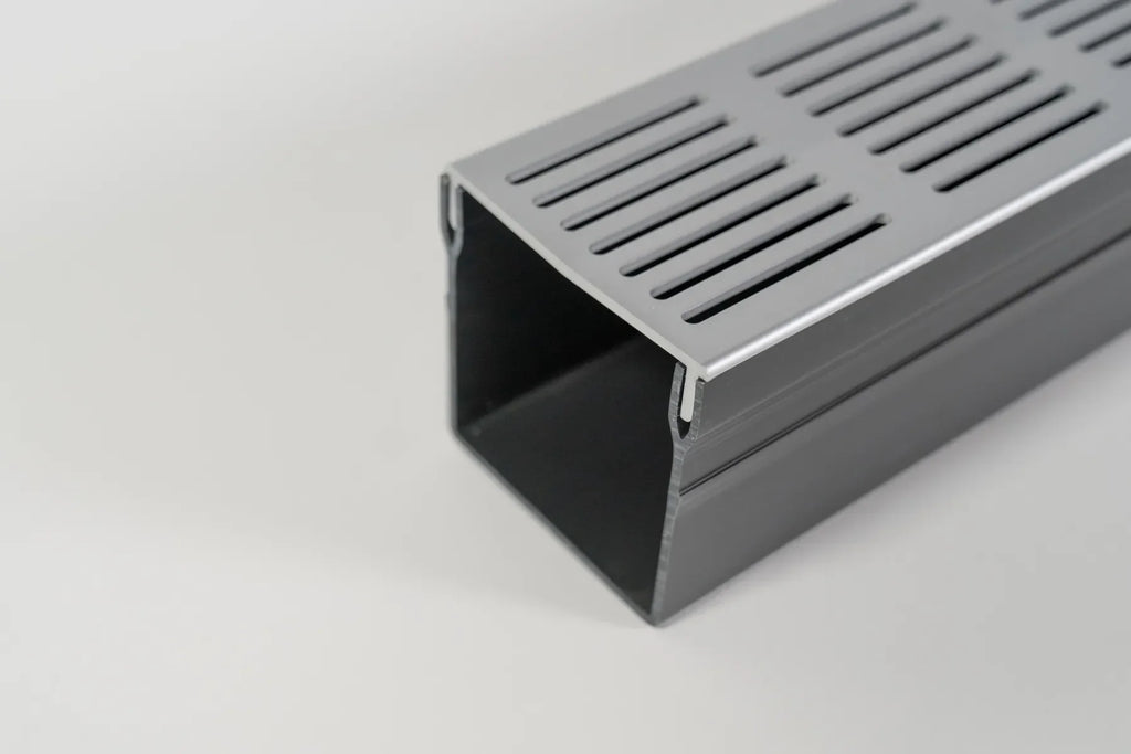 Star Drain Mini 65/60 Lijngoot - Grijs (Aluminium) 100cm