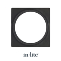 In-Lite PLATE 1 afdekplaat black voor Big Flux - Luna