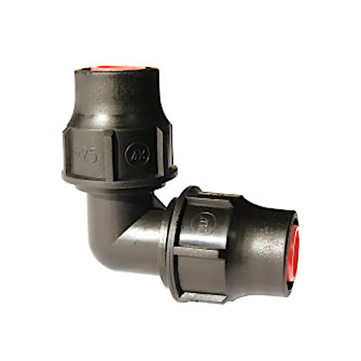 Palaplast kniekoppeling, 2x klem, 16x16mm