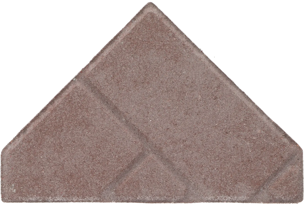 Ecotop Premium Bisschopsmuts 29,5x5x19,5x8 normaal facet heidekleur met schijnvoeg bss KOMO PL2