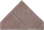 Ecotop Premium Bisschopsmuts 29,5x5x19,5x8 normaal facet heidekleur met schijnvoeg bss KOMO PL2