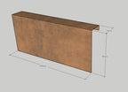 Corten Overzetstuk 1000x450x150mm