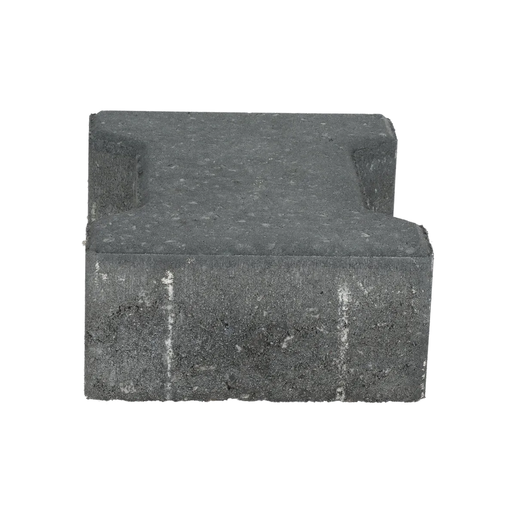 Ecotop Base H-verbandsteen 20x16,4/11,7x8 normaal facet antraciet KOMO PL2