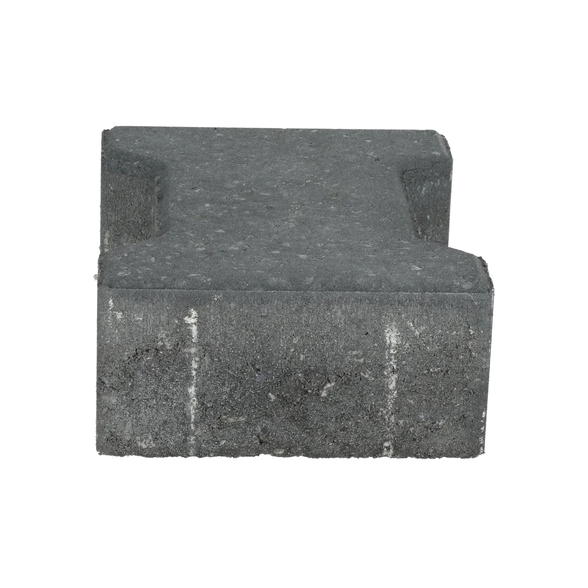 Ecotop Base H-verbandsteen 20x16,4/11,7x8 normaal facet antraciet KOMO PL2