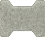 Basicstone H-verbandsteen 20x16,4/11,7x8 normaal facet grijs 1000 KOMO PL1