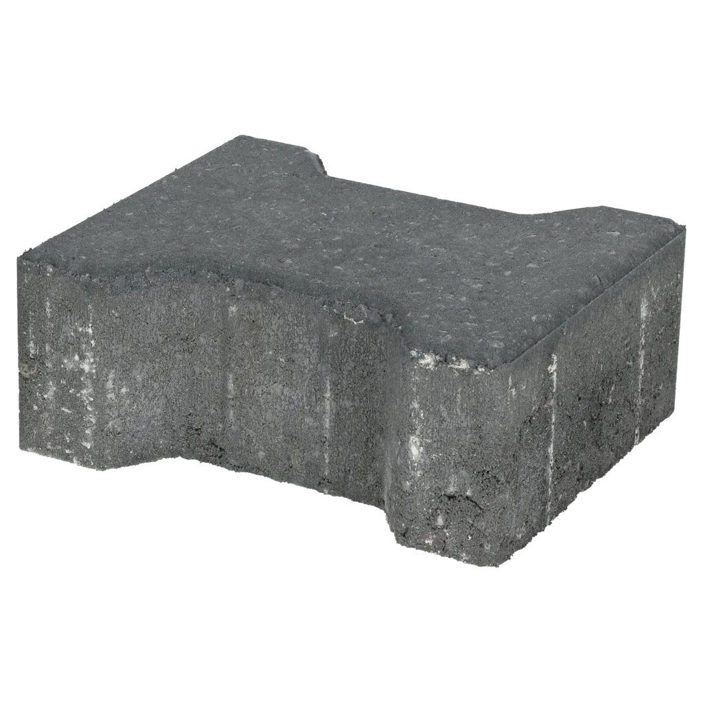 Ecotop Base H-verbandsteen 20x16,4/11,7x8 normaal facet antraciet KOMO PL2
