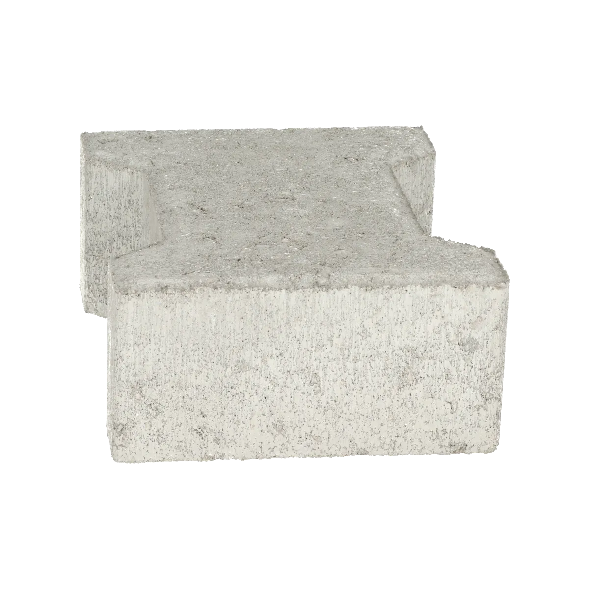 Basicstone H-verbandsteen 20x16,4/11,7x8 normaal facet grijs 1000 KOMO PL1
