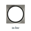 In-Lite PLATE 75 afdekplaat rvs  voor Hyve-Fusion-Flux