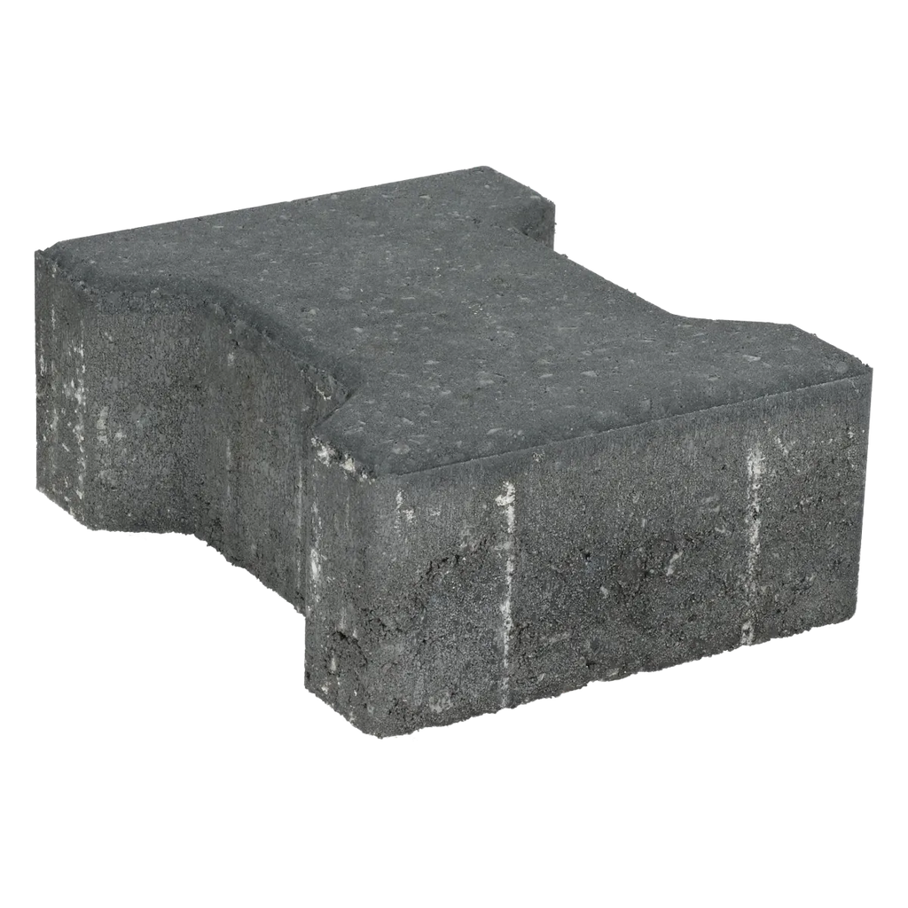 Ecotop Base H-verbandsteen 20x16,4/11,7x8 normaal facet antraciet KOMO PL2