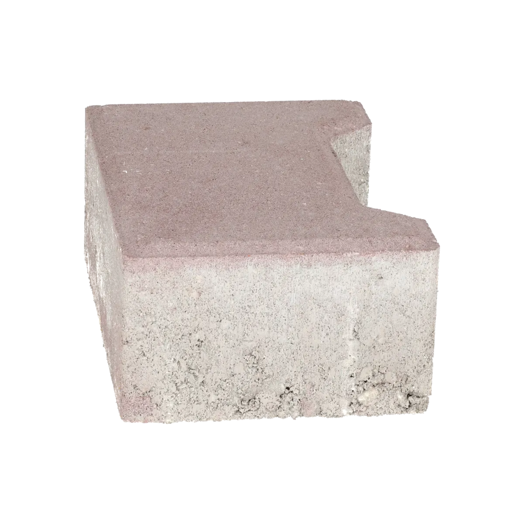 Ecotop Base Randsteen 20x13,4/11,5x8 normaal facet heidekleur KOMO PL2