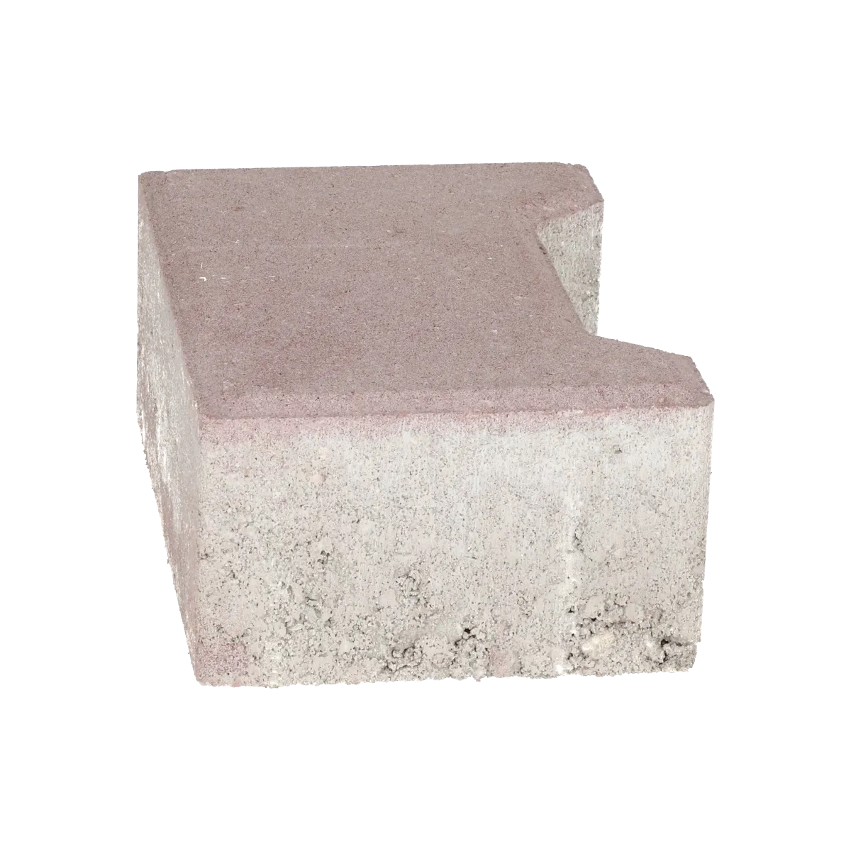 Ecotop Base Randsteen 20x13,4/11,5x8 normaal facet heidekleur KOMO PL2