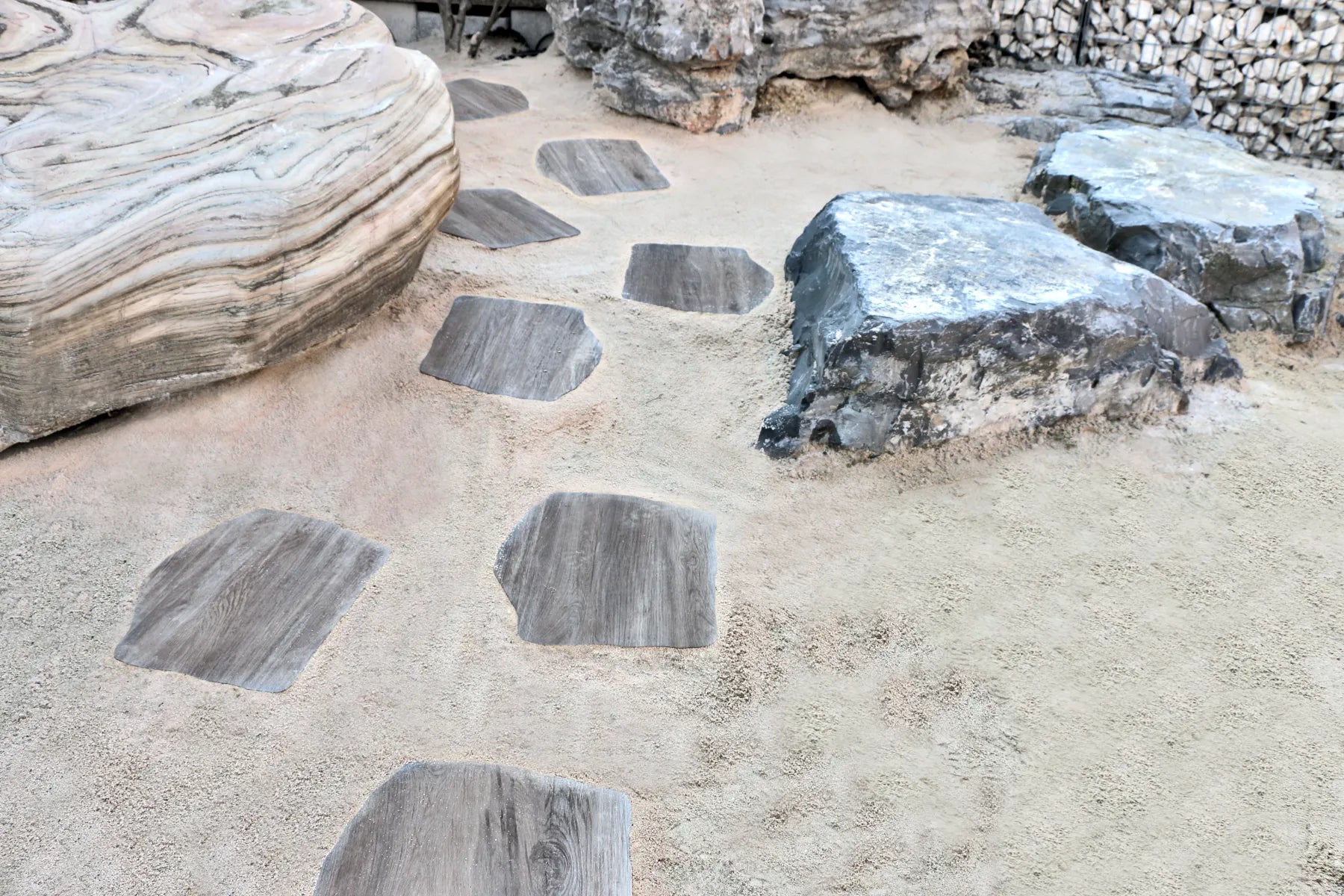 Staptegel Flex Stones Holz Grigio o42x36x2cm