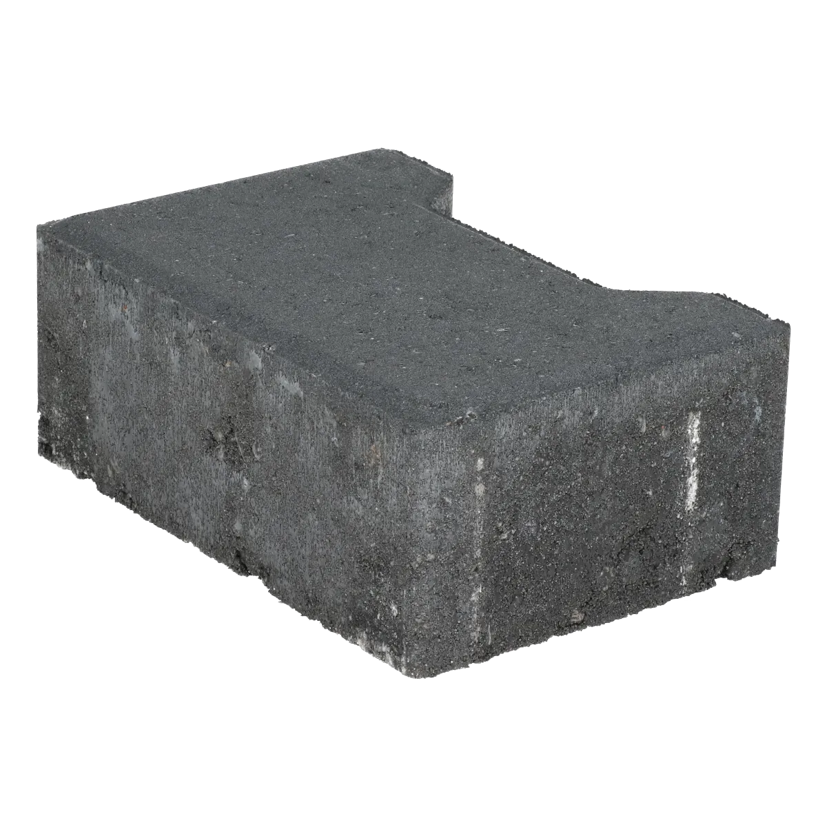 Ecotop Base Randsteen 20x13,4/11,5x8 normaal facet antraciet KOMO PL2