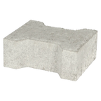Basicstone H-verbandsteen 20x16,4/11,7x8 normaal facet grijs 1000 KOMO PL1