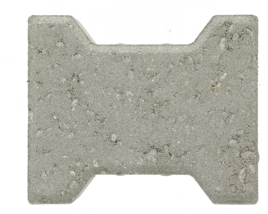 Basicstone H-verbandsteen 20x16,4/11,7x8 normaal facet grijs KOMO PL2
