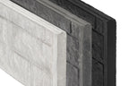 Beton-motiefplaat Reest gecoat H36xD4,8xL180cm rotsmotief