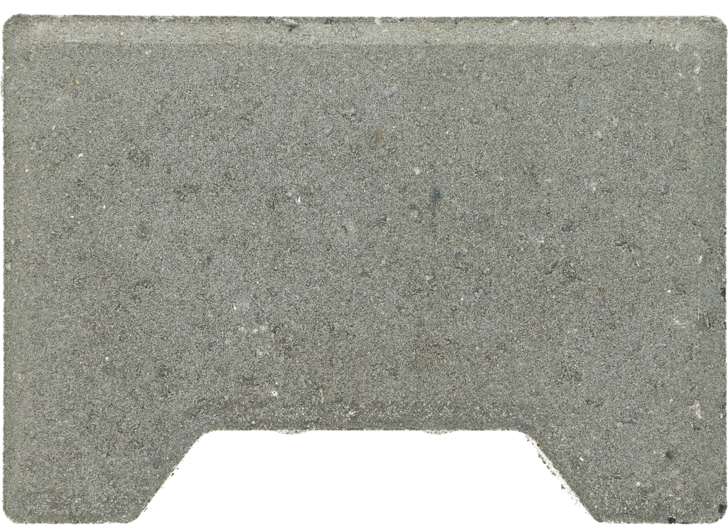 Ecotop Base Randsteen 20x13,4/11,5x8 normaal facet grijs KOMO PL2