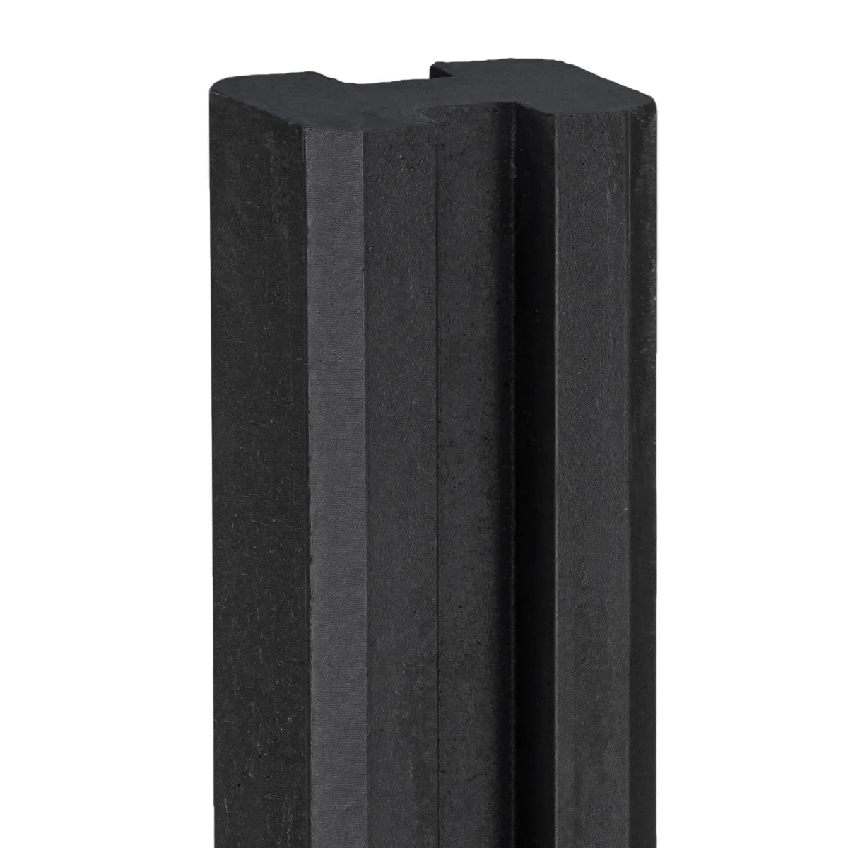 Beton-sleufpaal Zaan 10x10x275 gecoat Vlakke kop eind