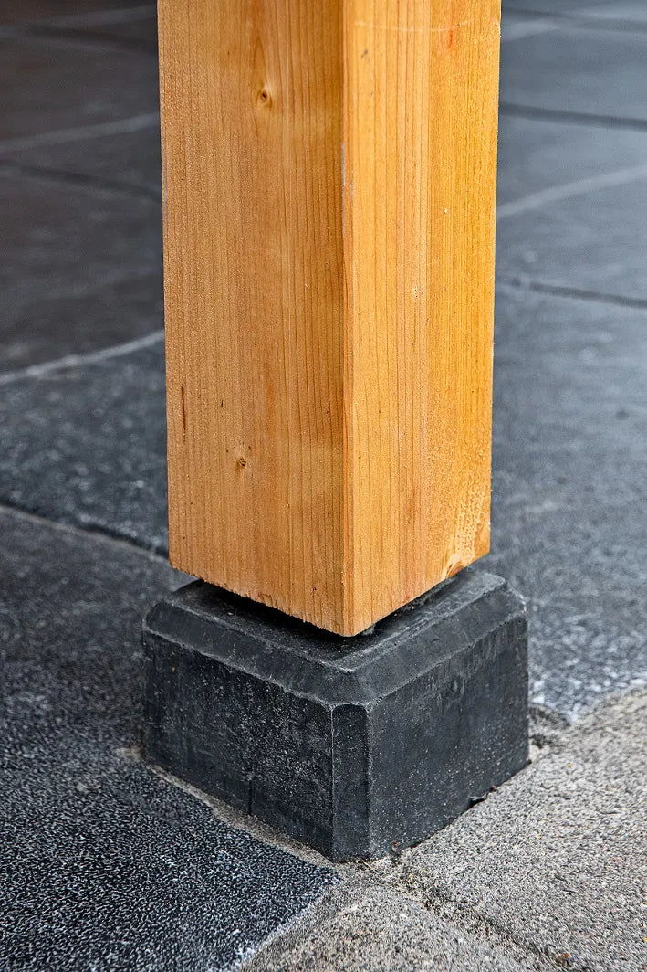 Berton©-poer recht antraciet M16-bus 15x15x60cm