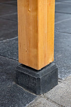 Berton©-poer recht antraciet M16-bus 15x15x60cm