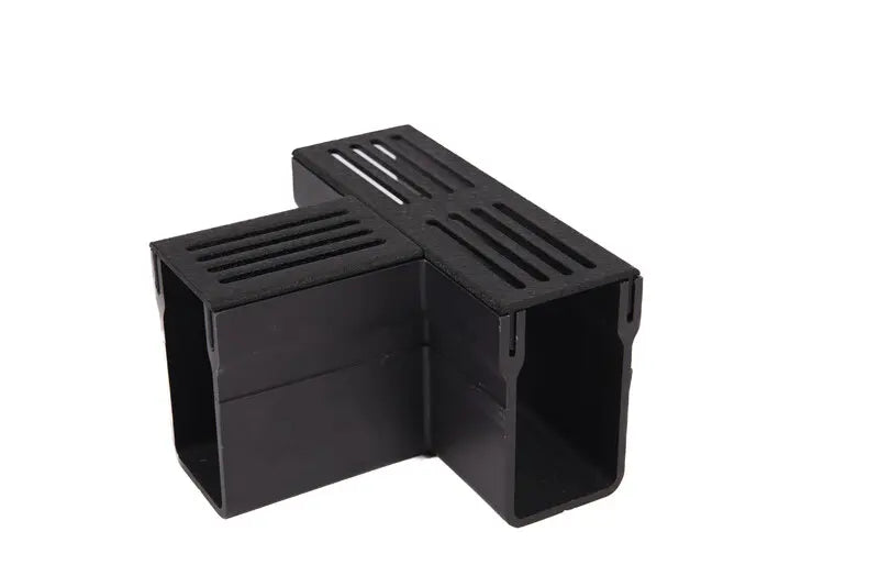 Star Drain 65/100 T-stuk - Premium Zwart (Aluminium)