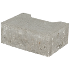 Ecotop Base Randsteen 20x13,4/11,5x8 normaal facet grijs KOMO PL2