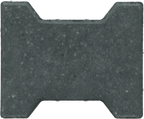 Ecotop Base H-verbandsteen 20x16,4/11,7x8 normaal facet antraciet KOMO PL2