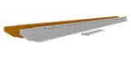 Flexline Gegalv.7,5cm L=220cm