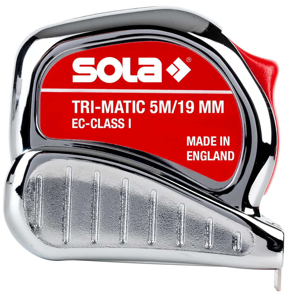 SOLA Rolbandmaat, 25mm Tri-Matic  TM 10m