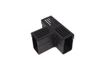 Star Drain 65/100 T-stuk - Premium Zwart (Aluminium)