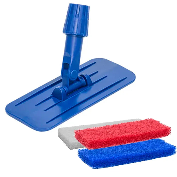 HMK - Padhouder 11,5x25cm voor steel + schrobpads - SET