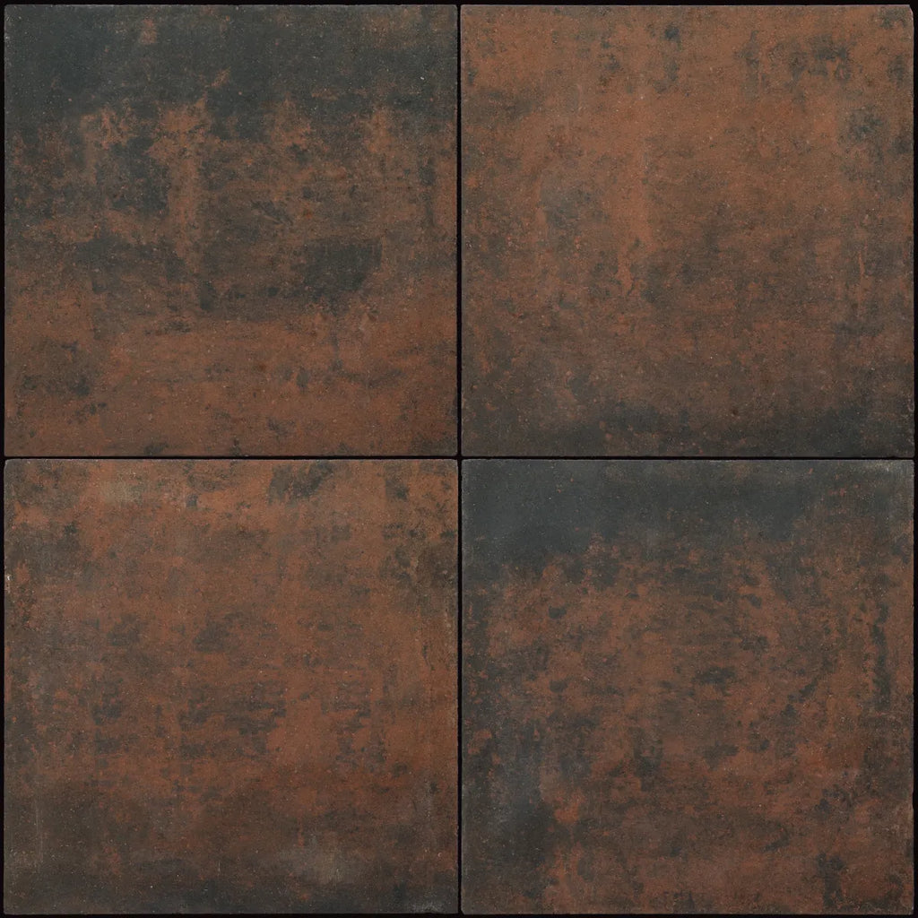Carré tegel 50x50x5 vlak KOMO nero castano