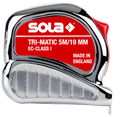 SOLA Rolbandmaat, 25mm Tri-Matic  TM 10m